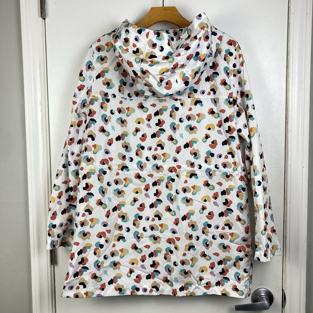Johnston And Murphy NWT Womens Leopard Print Anorak Rain Jacket Hooded sz M‎ - Picture 4 of 9